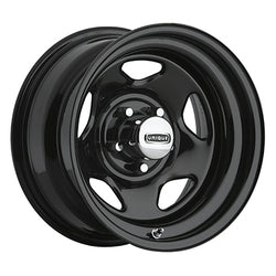 15x7 Pacer 365B Black V-5 5X4.50 -06