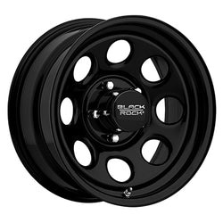 17x8 Black Rock 997B Soft 8 6X5.50 +00