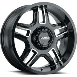 18x9 Ultra 153BK Armageddon 5X5.00 +12